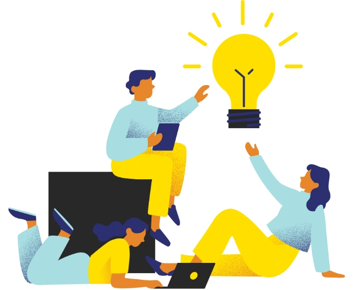 Two man thinking about some ideas